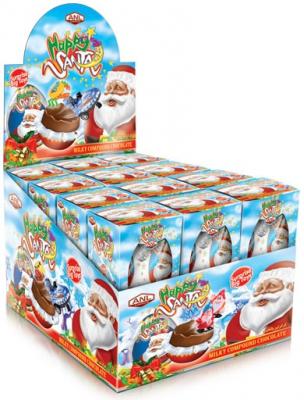 Шоколадное яйцо с игрушкой ANL Happy Santa 60 гр